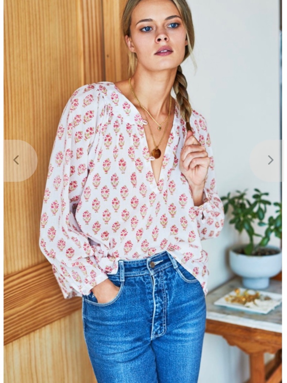 Emerson Fry India Collection Crocus Blouse.